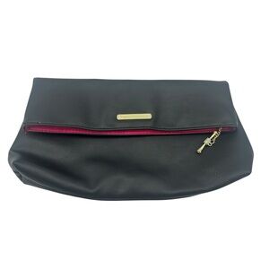 Juicy Couture Black Fold Over Clutch Bag